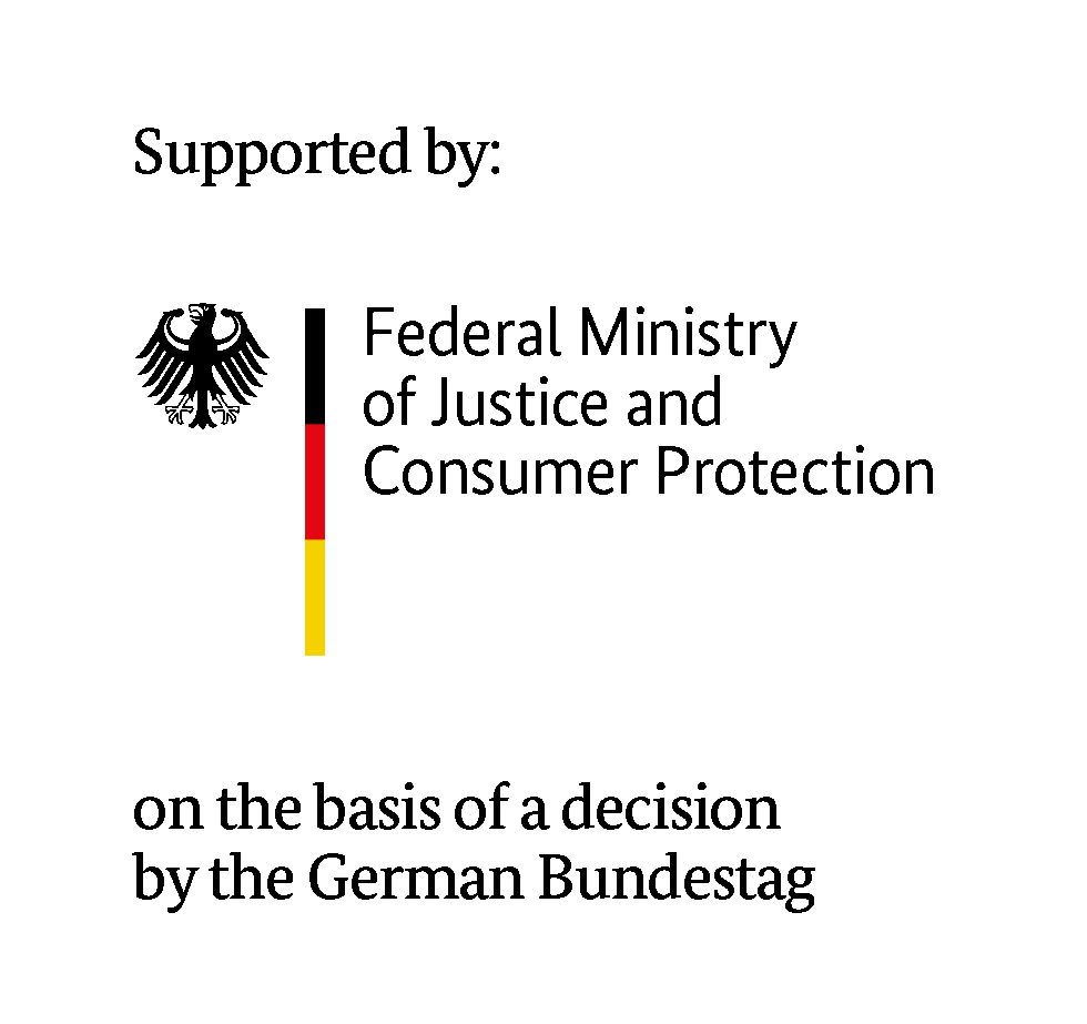 Logo funding from Federal Ministry of Justice and Consumer Protection